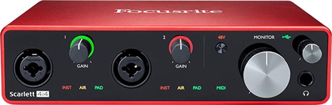 Focusrite Scarlett 4i4 (3rd Gen), 4 In 4 Out Audio Interface, B